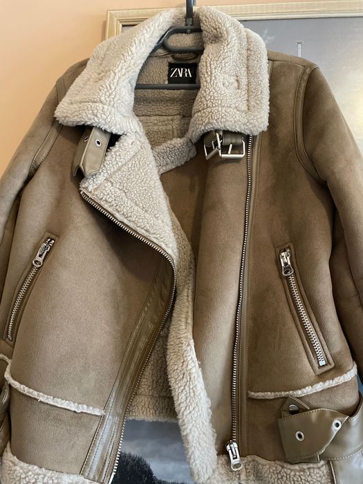 Дамско яке Zara кожени елементи