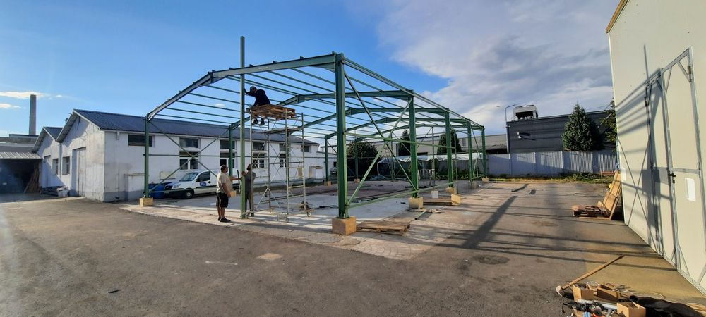 Vând hale metalice  asiguram si montaj lucrăm fără avans