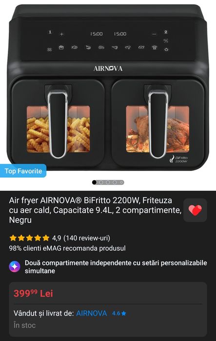 Friteuză AIRNOVA