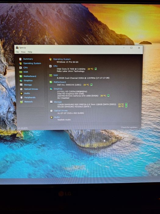 Dell Optiplex 3050, i5-7400, 8 GB , GTX 1050 , light gaming
