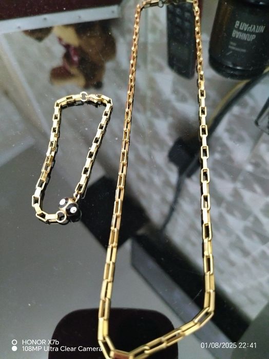 Женская цепочка и браслет из нержавеющей стали