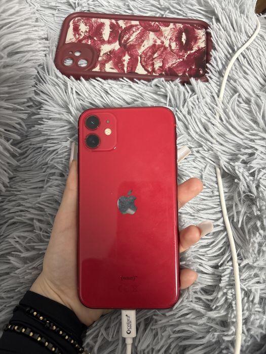 iphone 11 rosu cu husa