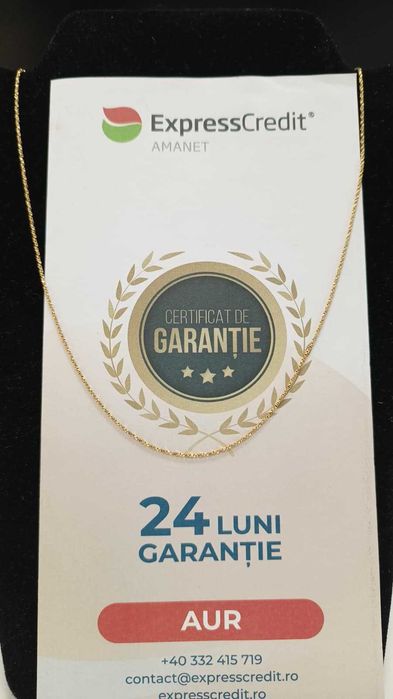 [AG24 Harlau B.45743.1] Lant aur 18k 3.46gr - Garantie 2 ani!