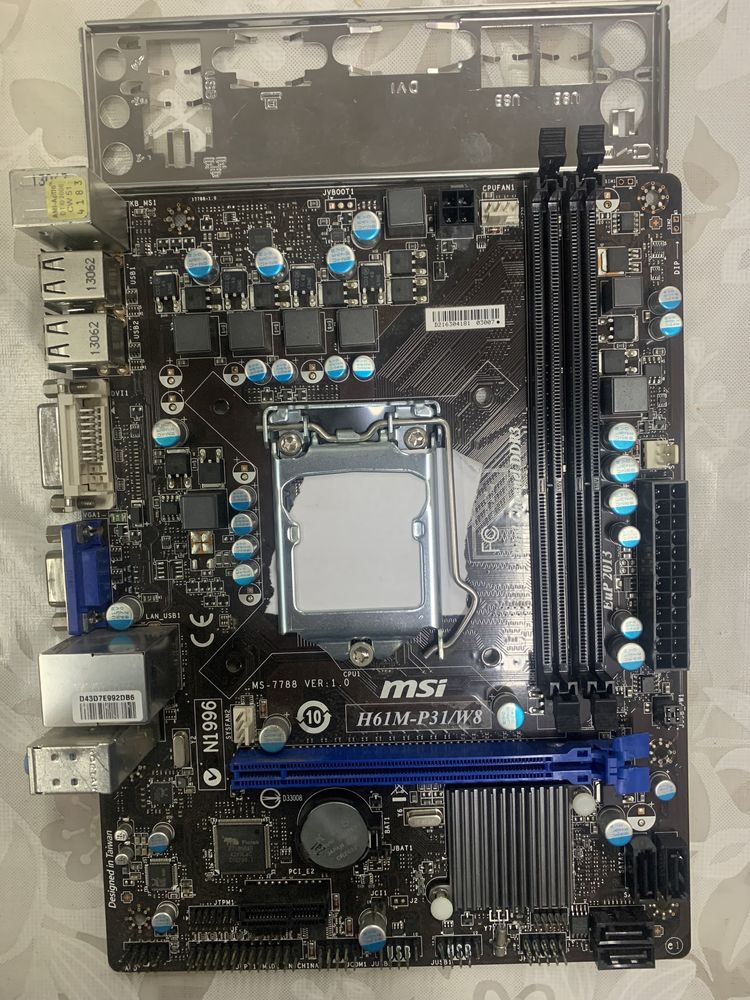 Материнская плата MSI H61 S1155 - Комплектующие и аксессуары Алматы на Olx