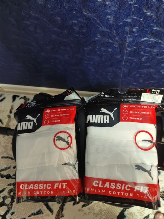 Футболки Puma 3 pack. 12-14лет