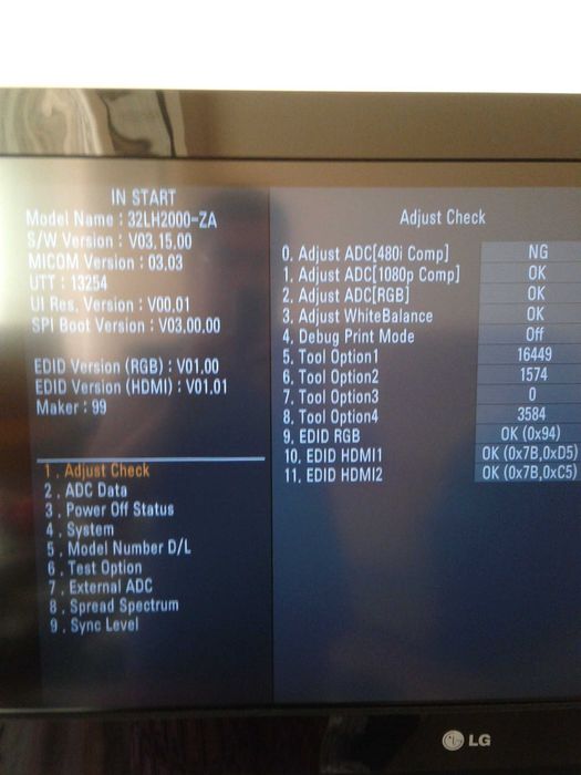 LG 32h2000 без стойка