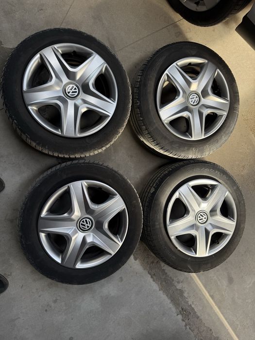 Set jante tabla cu capace Vw 215/60r16