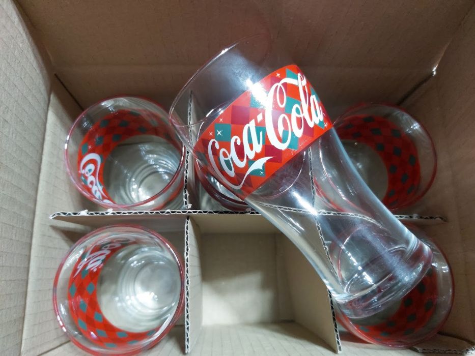 Set pahare Roșu Coca Cola Noi