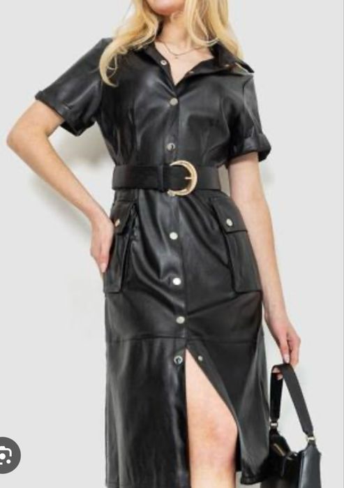 Продам кожанное платье