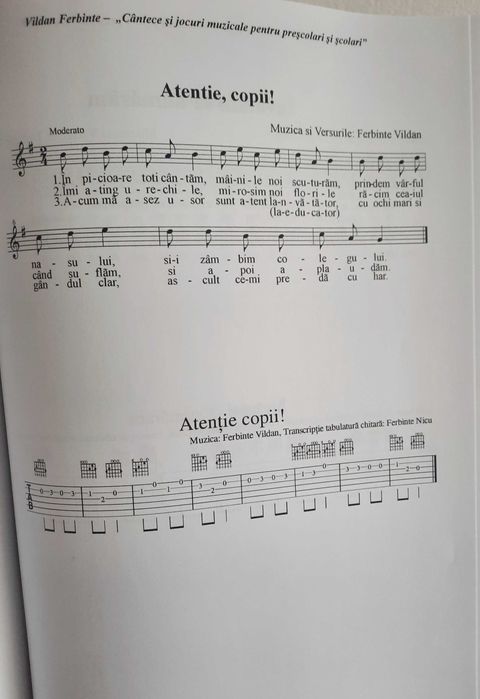 Cântece și jocuri muzicale pentru preșcolari și școlari