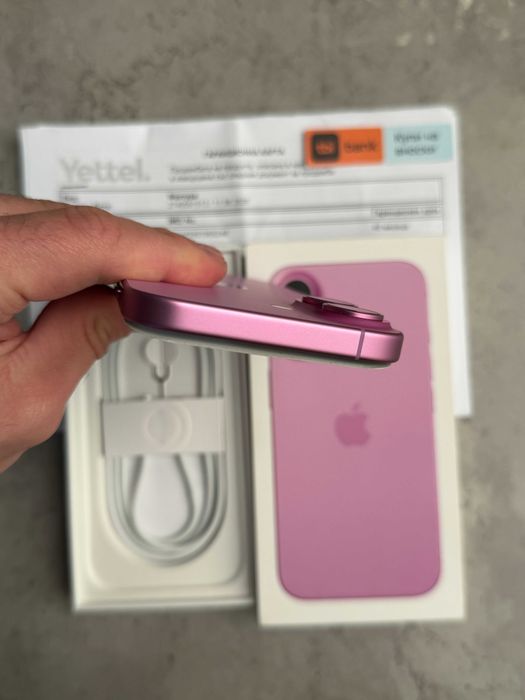 НОВ! 48 МЕС ГАРАНЦИЯ! Phone 16 Лизинг от 26€/мес pink 128GB розов