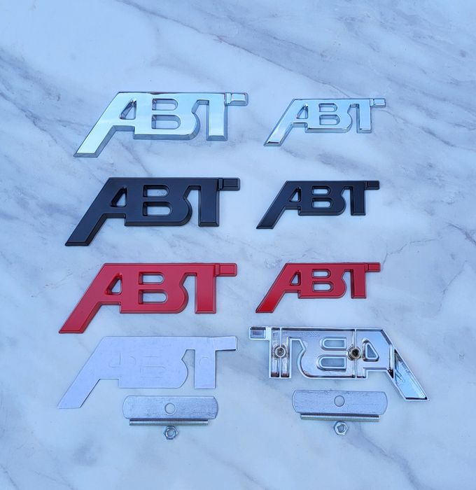 Емблема ABT за Ауди / АБТ надпис за Audi / ABT стикер / Емблеми АБТ