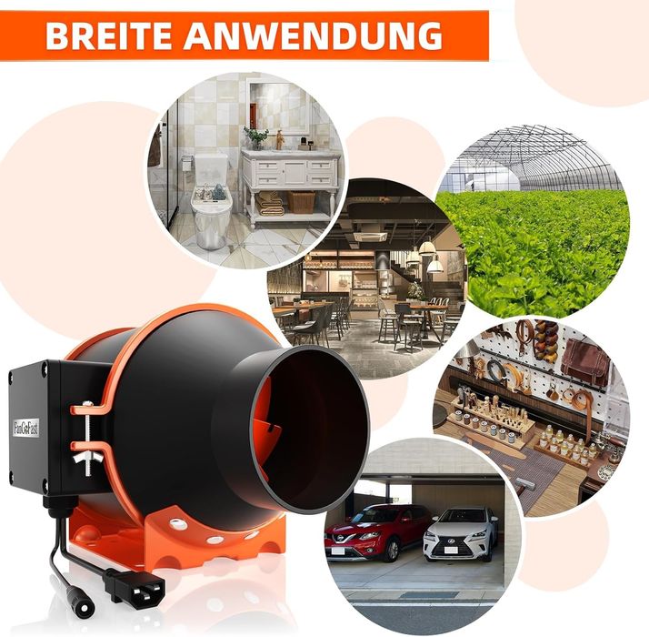 Регулируем канален/ тръбен вентилатор с EC мотор и изнесен контрол