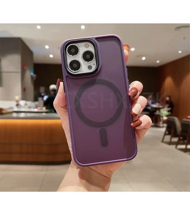 Husa Magsafe Bump Silicon Mat Iphone 14/15/16/17 Pro Max Plus Air