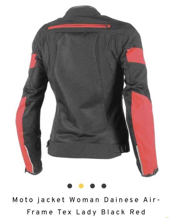 Дамско мото яке Dainese Air-Frame Tex Lady, черно, червено Дайнезе