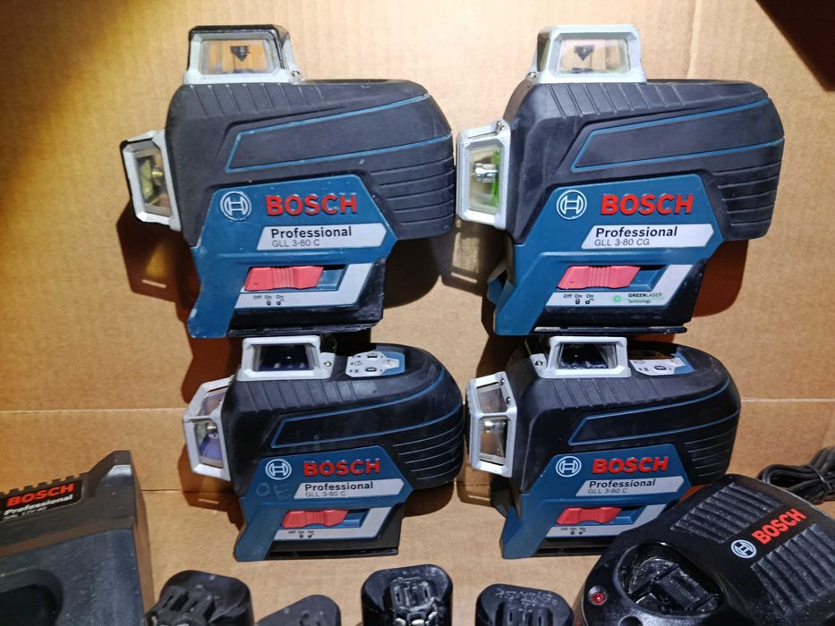 Nivela Laser ROSU VERDE BOSCH GLL 3-80 C si CG Boloboc