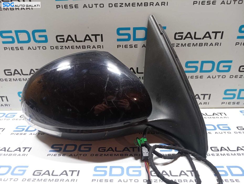Oglinda Electrica Dreapta FARA Pliere Rabatare cu Semnalizare Volkswagen Tiguan 2007 - 2011 Cod 5N2857502N Culoare LC9X [M3826]