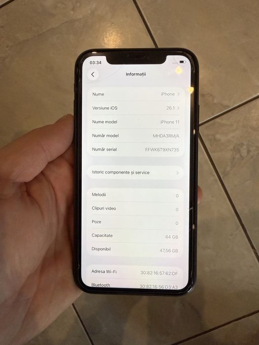 Vand Iphone 11.