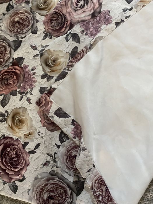Set draperii cu imprimeu floral