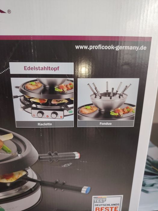 Proficook грил/раклет котлон с фондю 3 в  1