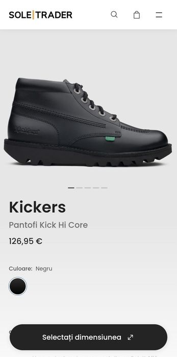 Ghete full piele Kick Hi Core de la Kickers marimea 44