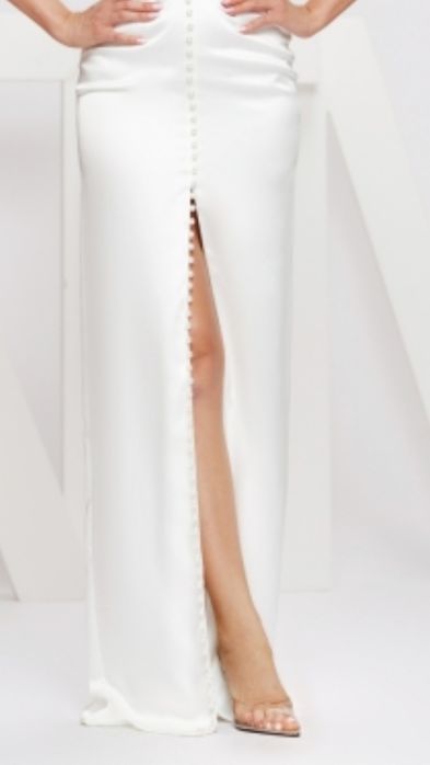Rochie alba lunga