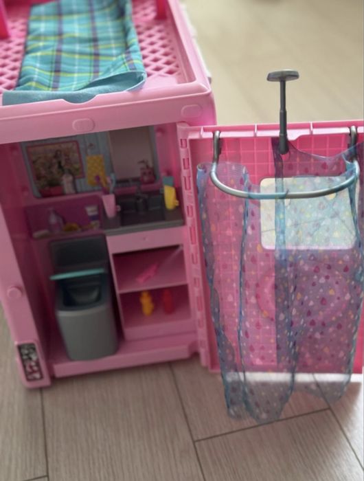 Masinuta  Barbie 3 in 1 - Rulota de vis