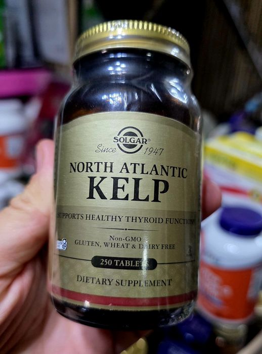 ДОСТАВКИ НЕТ Solgar kelp iodine 200 океанический органический 250штUSA