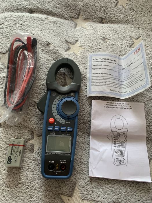 Токовые клещи DT-3348