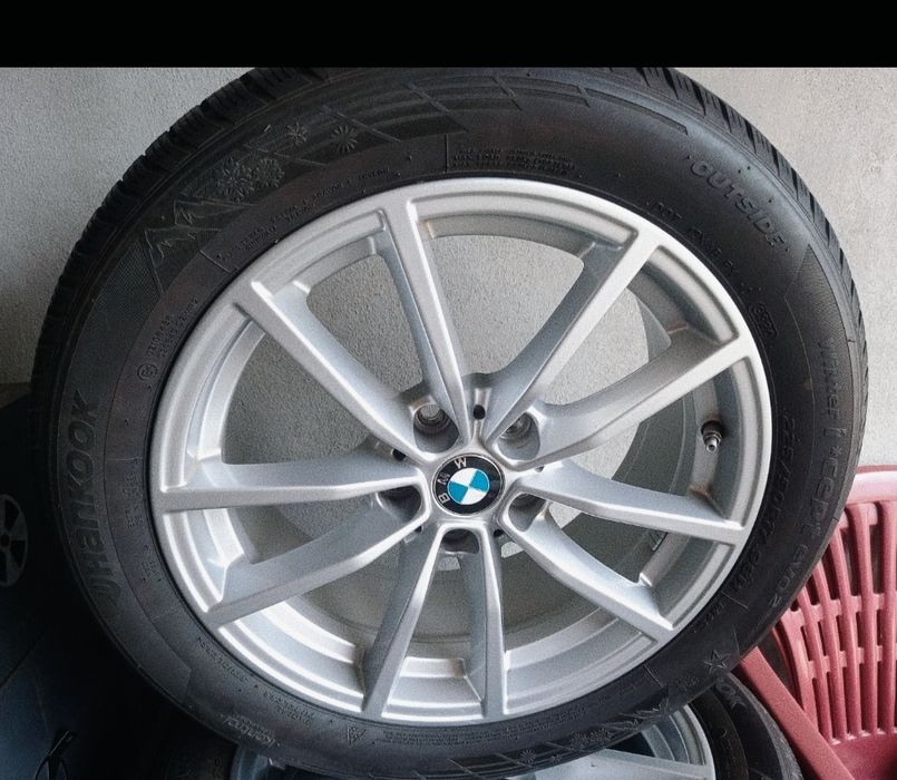 Jante BMW 5×112 R 17  originale noi cu anvelope foarte bune de iarnă
