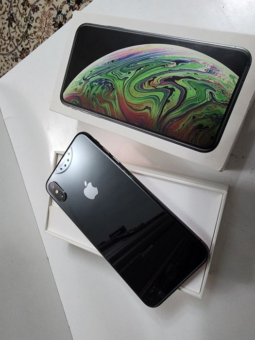 Iphone Xs Max  Black 64Gb Face id True ton ishlidi bor Karobka dk bor