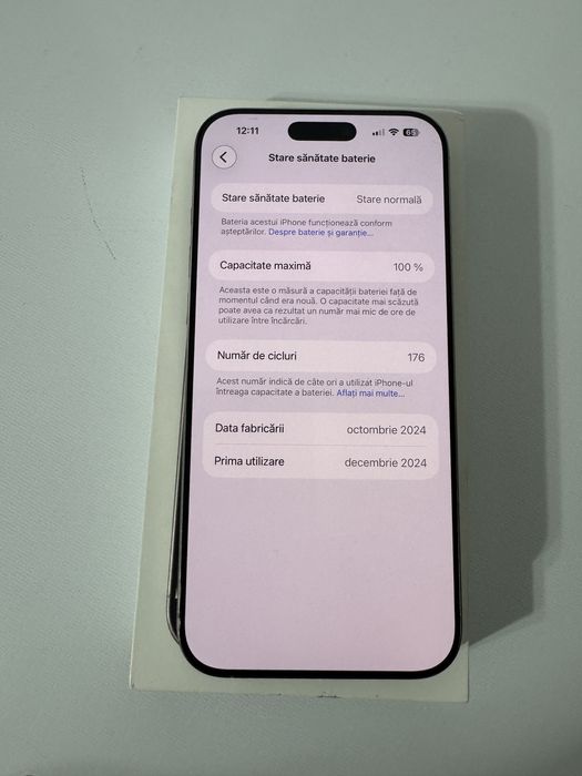 Iphone 16 pro max/100% baterie