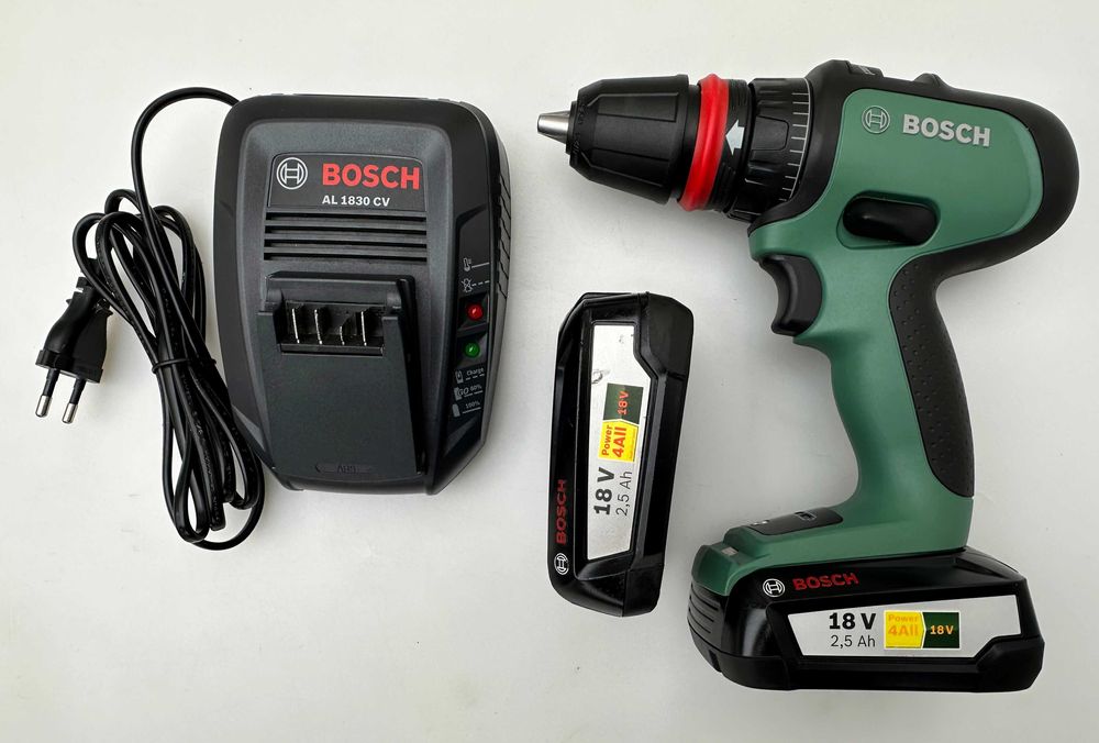 BOSCH AdvancedDrill 18 - Безчетков винтоверт 2x2.5Ah неразличим от нов