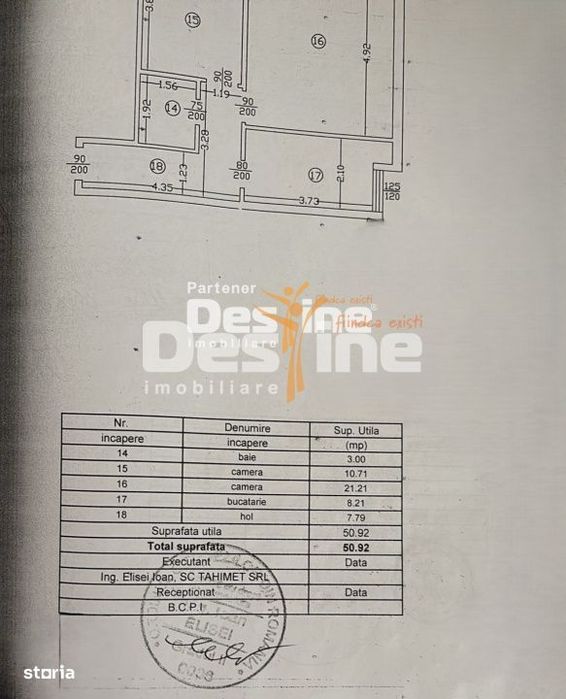 Apartament 2 camere 51 mp model decomandat mobilat și utilat, cartier — fotografia 1