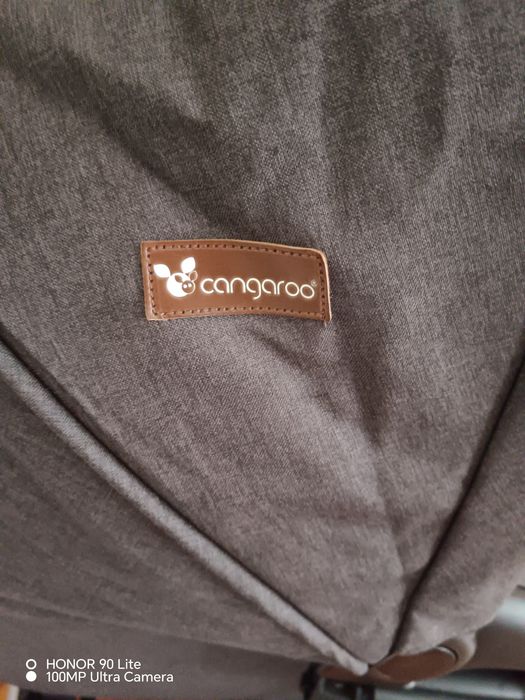 Бебешка количка Cangaroo Noble 3 в 1, тъмно сива