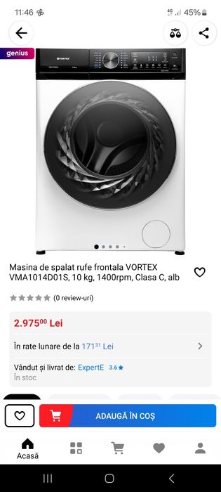 Masina de spalat 10 kg 1400rpm