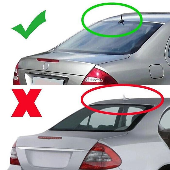 Спойлер за задно стъкло за Mercedes E Class W211 черен пиано лак