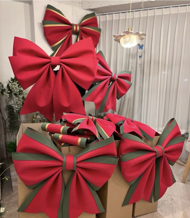 Новогодний бант для оформление елки