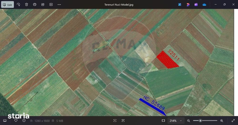Teren 9,400 mp intravilan Nuci Ilfov