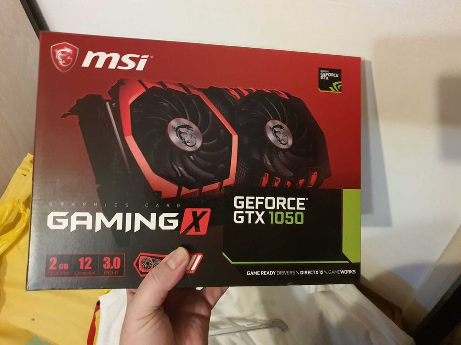Placa video MSI GTX 1050 GAMING X 2GB HDMI DVI noua sigilata