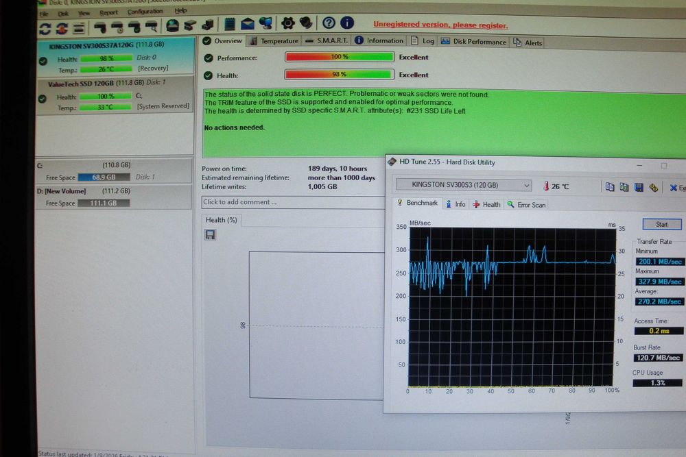 ssd kingston v300 120gb stare excelenta