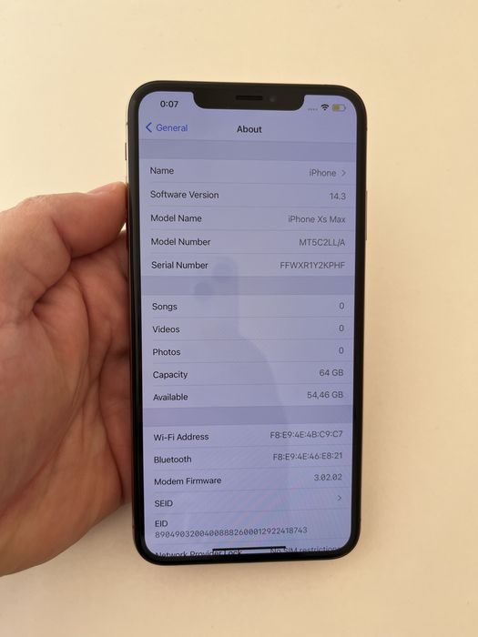 Iphone Xs Max 64GB 100% bat