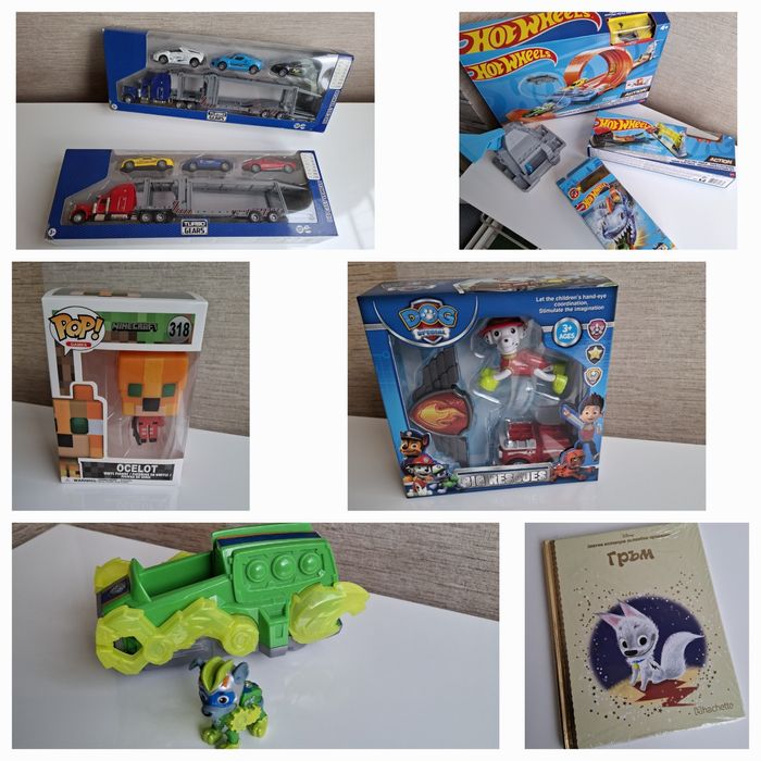 Играчки, пъзели, умна писалка, настолни игри