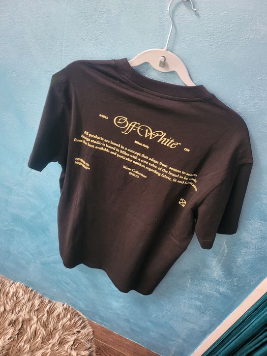 Tricou Off White negru Premium nou