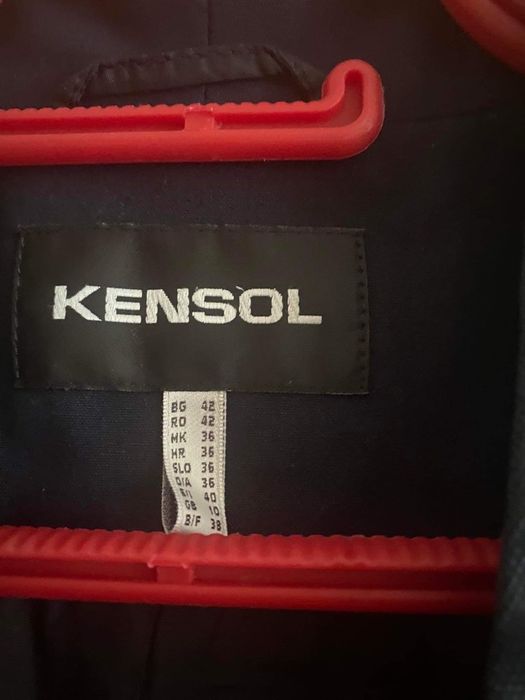 дамски женски костюм номер 42 тъмно син комплект на Кенсол Kensol