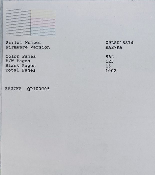 Цветной принтер Epson L120 принтер. Пробег 1002 ст