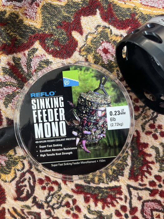 Фидер въдица, макара и моновлакно.