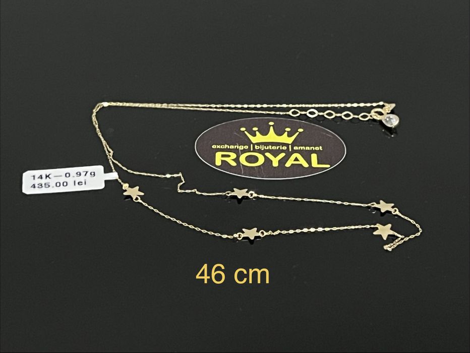 Bijuteria Royal CB : Lant aur 14k 585  0,97 gr
