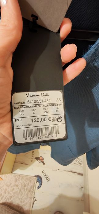 Дамско палто в синьо