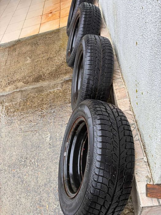 De Vanzare Jante Tabla+Anvelope M+S in stare Buna Aveo 2008